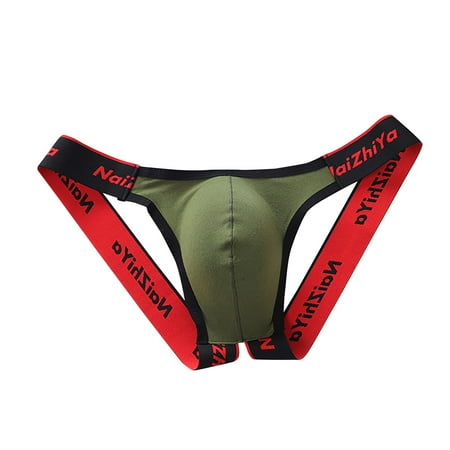 

DORKASM for Men Soft Athletic Supporters Breathable Mens Bikini Underwear Brief Underwear Army Green XL