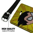thumbnail image 3 of Teen Titans Go! Robin Rectangle Leather Luggage Card Suitcase Carry-On ID Tag, 3 of 5