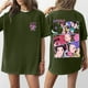 thumbnail image 1 of Pop cazadora para niña Demon Hunters Boys Girls Fashion Round-Neck Group Panels T Shirt （Army Green）, 1 of 4
