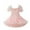 Pink, variant on Ruyang Toddler Girls Summer Dresses Tulle Tutu Dress for Girls Puff Sleeve Square Neck Tiered Layer Party Dress