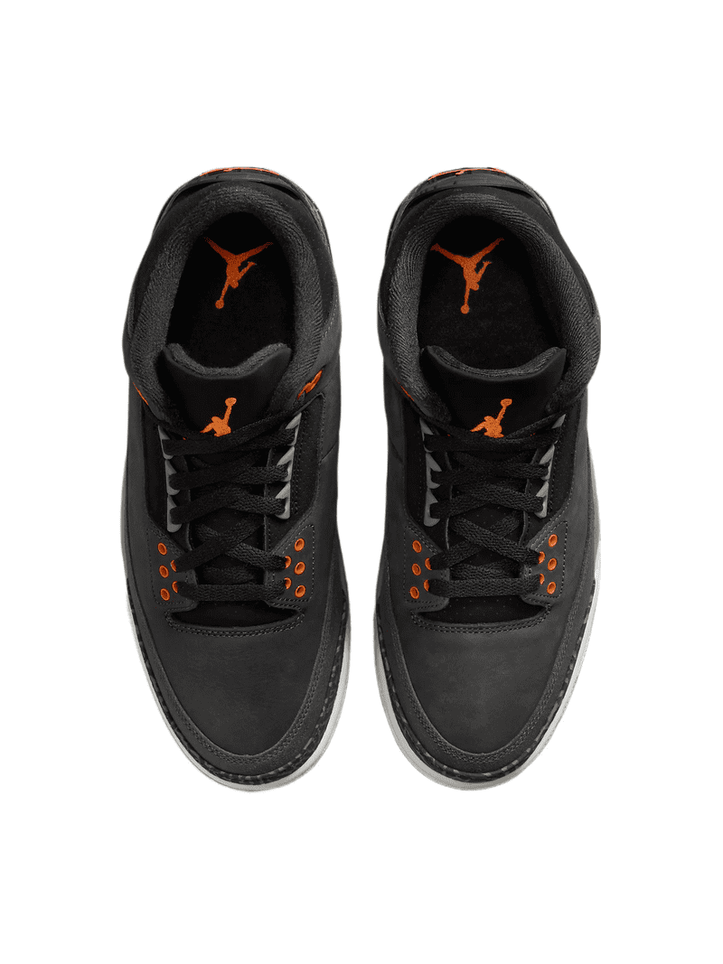 靴 Nike Air Jordan 3 Retro Fear Nike Air Jordan 3 Retro Fear Pack Grey Orange Men's Shoes