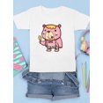 thumbnail image 3 of Bear Eating A Popsicle T-Shirt Juniors -Image by Shutterstock,  Small, 3 of 4