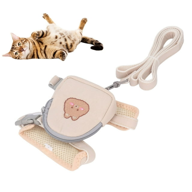 Harnais de Sac à Dos pour Chien, Porte-Bébé Réglable avec Laisse pour Chiot Chat Petits Chiens