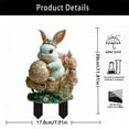 thumbnail image 3 of YWIYIUD 1PCS Vintage Easter BunnyEgg Garden Stake 2D AcrylicBunny Decorative Garden Stakes Easter Decorations Welcome Signs Rabbits Happy Easter Spring Decor for Outdoor Festival Home Party Supplies, 3 of 4