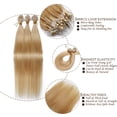 thumbnail image 3 of SEGO Micro Loop Real Thick Human Hair Extensions 100 Strands Invisible Micro Ring Beads Remy Thick Hair, 3 of 8