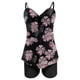 thumbnail image 4 of ICHUANYI Clearance Summer Women's Fashion Bow Tie Print Beach Style Sexy Swimsuit And Shorts(Pink, S) Ichuanyi Ichuanyi, 4 of 6