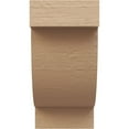 thumbnail image 2 of 7"W x 7"D x 14"H Wide Alpine Rough Cedar Woodgrain TimberThane Corbel, Primed Tan, 2 of 6