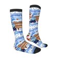 thumbnail image 4 of Lsque Sml Jeffy Printed Crew Socks Men's Women's LightWeight Thin Casual Calf Socks ,Knee High Socks,Cotton Socks, 4 of 9