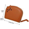thumbnail image 2 of Vjnyvs Cute Wallets For Women Mini Cat Wallet Multi-Layer Leather Zipper Purse Cartoon Cat Coin Pouch Small Card Wallet PU Leather Coin Bag Card Holder, 2 of 7