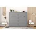 thumbnail image 6 of Wall Murphy Bed, Convertible Fold Bed, Hidden Full Size Bed, Gray, 6 of 7