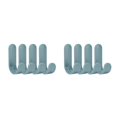thumbnail image 1 of Decodeary 4PCS/6PCS New Portable Storage Hanger ABS Plastic Hook Self Towel Hanger for Kitchen Bathroom Green 2Set, 1 of 6