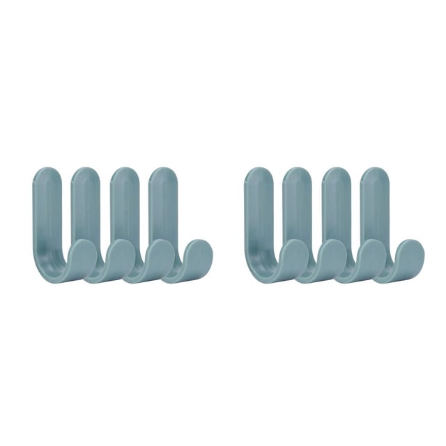 Decodeary 4PCS/6PCS New Portable Storage Hanger ABS Plastic Hook Self Towel Hanger for Kitchen Bathroom Green 2Set