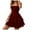 A-RD152, variant on Yuanlong Womens Dresses Summer Double Ruffle Hem Backless With Bow Tie Sling Dress Ladies Daily Square Neck Short Vestidos
