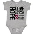 thumbnail image 3 of Inktastic Multiple Myeloma Hope Love Strength Boys or Girls Baby Bodysuit, 3 of 5