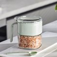 thumbnail image 6 of Usloyux Under $5 Press Top Spice Jar, Glass Seasoning Container with Flip Lid, Kitchen Pantry Storage Canister with Spoon, Airtight Food Grade Herb Spice Shaker, 6 of 6