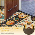 thumbnail image 6 of CURLYOOT Boho Aztec Half Round Door Mat 40'' x 63'', Indoor Outdoor Entrance Rug, Semi Circular Area Rug, Non Slip Washable Absorbent Doormat, Aztec Western Laundry Room Rug, 6 of 7