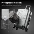 thumbnail image 6 of Zimtown Luggage Set 4 Piece Hardshell Suitcase Sets with Spinner Wheels, Lightweight Carry On & Checked Travel Luggage, 16/20/24/28 Inch Silver Gray, 6 of 18