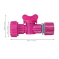 thumbnail image 2 of EXHUMKY Quick Disconnect Dual Water Flow Splitter Durable Valve Connector For Efficient Water Distribution Home Office, 2 of 8