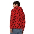 thumbnail image 4 of Kdxio Ladybug Pattern Print Men Hoodies Casual Hoodies for Men with Zip Pockets Full Zip Long Sleeve Sweatshirt Sports Hooded Jacket-3X-Large, 4 of 5