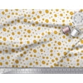 thumbnail image 3 of Soimoi Gold Poly Georgette Fabric Dots Dots Print Fabric by the Yard 52 Inch Wide, 3 of 5