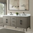thumbnail image 3 of Vanity Art 72” Double Sink Bathroom Vanity Cabinet with Engineered Marble Countertop, 3 of 10