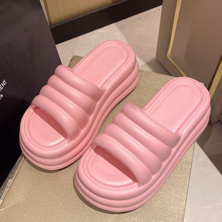 

2024 Fashion Women s Heels Sandals Summer Outdoor Thick Bottom Beach Slippers Female Indoor Anti Slip EVA Platform Shoes