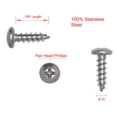 thumbnail image 2 of Bolt Dropper | 10 X 58" Stainless Pan Head Phillips Wood Screw 100Pc 18-8, 2 of 6