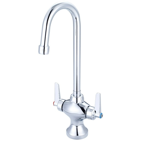 Central Brass Double Handle Single Hole Laundry Faucet