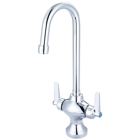 Central Brass Double Handle Single Hole Laundry Faucet