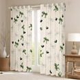 thumbnail image 2 of Homewish Kawaii Bow Tie Black Out Curtains,3D Cartoon Loves Curtains Pack of 2 (42x63 Each),Green Beige Bedroom Curtains For Girls Kids,Luxury Bedroom Decor, 2 of 6