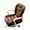 Brown, variant on Ruanlalo Chair Seat Cushion with Backrest Soft Thick Washable Cover Home Office Back Support Lounger Recliner Patio High Back Rocking Chair Pad with Ties