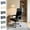 Black, variant on LHNFT Office Chair Back Cover,Half-Cover Headrest Protector Sleeve for Boss Chair,Ergonomic Computer Gaming Chair Backrest Cushion
