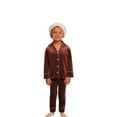 thumbnail image 5 of Family Christmas Pjs Velour Pjs Long Sleeve Button down Sleepwear Winter Warm Soft Fleece Set Family Pajamas, 5 of 5