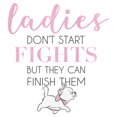 thumbnail image 2 of Junior's Aristocats Marie Don't Start Fights Quote Graphic Tee White Small, 2 of 3