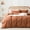 Caramel Pumpkin, variant on ZOVAN Duvet Cover Set 100% Washed Cotton Super Soft Breathable Durable (Grey, Twin)