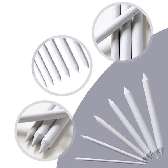 RotHome Blending Stumps and Tortillions Set for Drawing, 6 Pcs Paper Art Blenders with Sandpaper Pointer for Sketching, Charcoal, Pastel, and Colored Pencil Blending Tools