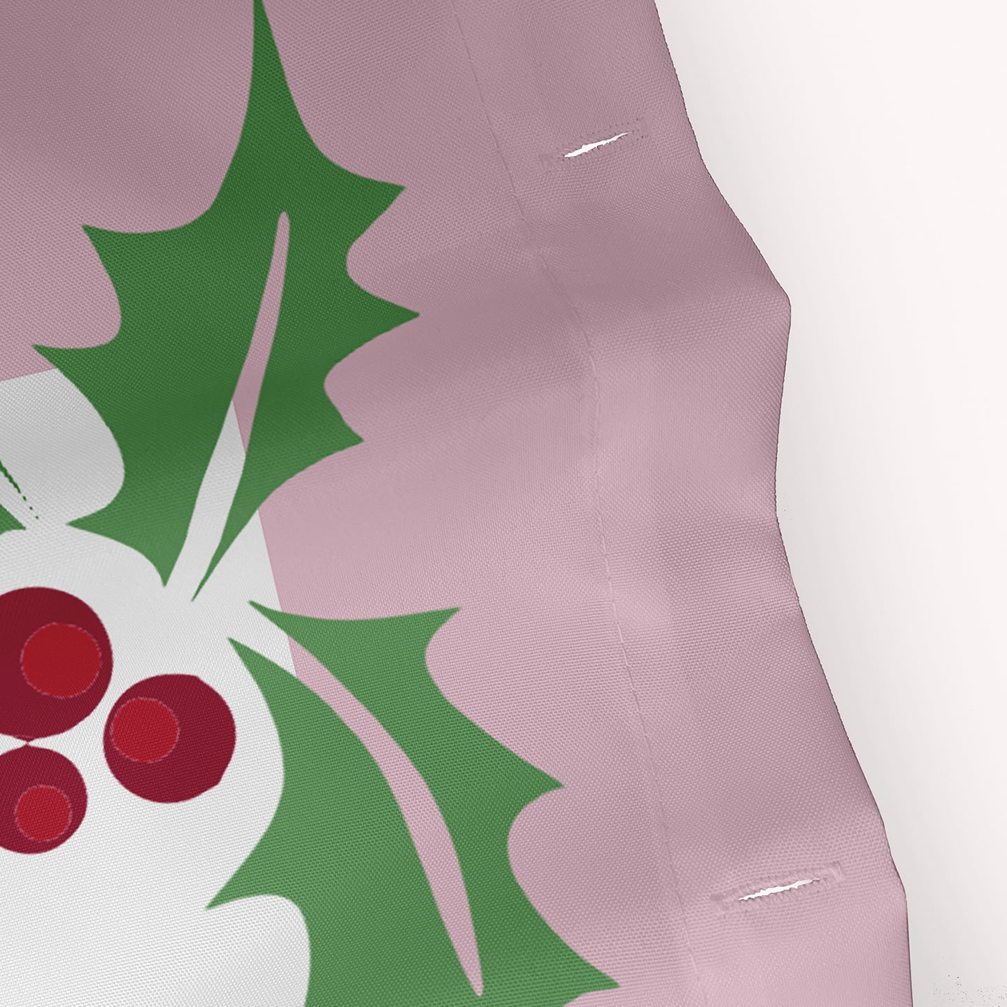 Simply Daisy 70" W x 73" L Christmas Birds Polyester Shower Curtain, Light Pink [1 Ct]