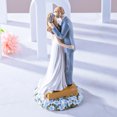 thumbnail image 4 of Estatua de pareja, adornos para tartas de boda, figuras de novia y novio, figuras de ángel, figuras de boda, regalos de aniversario de compromiso para parejas (pareja en la parte inferior del pastel) ER, 4 of 5