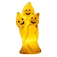 thumbnail image 2 of Halloween Home Decor, Halloween Party Decor, Halloween Led Candle, Battery Operated Halloween Lights, 4.5X3 Inch Cute Triple Smiling Flame Ghost Electronic Lamp, No Open Flame for, 2 of 7