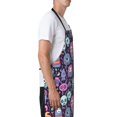 thumbnail image 3 of Pofeuu Funny colorful skull ghost Print Waterproof Apron with Pockets Adjustable Cooking Aprons Kitchen Bib for Baking Household Cleaning, 3 of 8