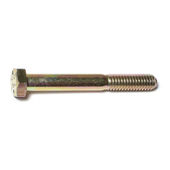 5/16"-18 x 2-1/2" Zinc Plated Grade 8 Steel Coarse Thread Hex Cap Screws HCS8-105