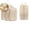 Beige, variant on WNFJR 4-Pack Waterproof Travel Storage Bags Set - Large Capacity Double Layer Zipper Compression Organizer for Clothes, Shoes & Accessories – 15.75 x 11.02 Inches(Pink)