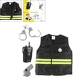 thumbnail image 3 of Conjunto De Disfraces De Policía De Oficial De Policía Disfraces De Juguete Para Niños En Edad Preescolar Accesorios De Drama SM SunniMix Disfraz de juego de simulación, 3 of 8