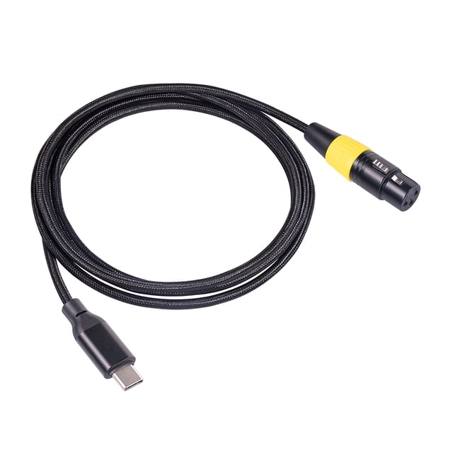 Ygjytge Tipo-C a XLR 3 pines Micrófono Cable audio Cable adaptador micrófono (2 metros)