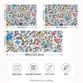 thumbnail image 2 of Yayeee Pillowcase Standard Size Set of 2 Satin Wrinkle Resistant Pillow Case, Doodle Pattern, 2 of 7