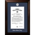 thumbnail image 2 of Campus Images NACLG0018x10 8 x 10 in. Patriot Frames Navy Certificate Legacy Black Cherry Frame with Gold Medallion, 2 of 2