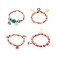 thumbnail image 3 of Mens Large Face Rose Bracelet Set Christmas Bracelet Santa Snowman Candy Bracelet, 3 of 8
