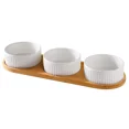 thumbnail image 3 of Cuenco de cerámica para perros de 850 ml, cuencos dobles y triples para comida y agua de gatos con palés de madera, comederos nórdicos para mascotas, bebederos y comederos, 3 of 5
