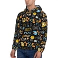 thumbnail image 3 of Lsque Basketball Pattern Casual Men's Hoodie,Hooded Sweatshirt with Kangaroo Pocket,Pullover Hoodie-XX-Large, 3 of 7