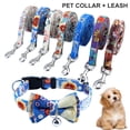 thumbnail image 2 of Floral Pattern Pet Leash Collar Decorative Adjustable Cute Dog Traction Rope Collar, Ideal for Pets Accessories, 2 of 8